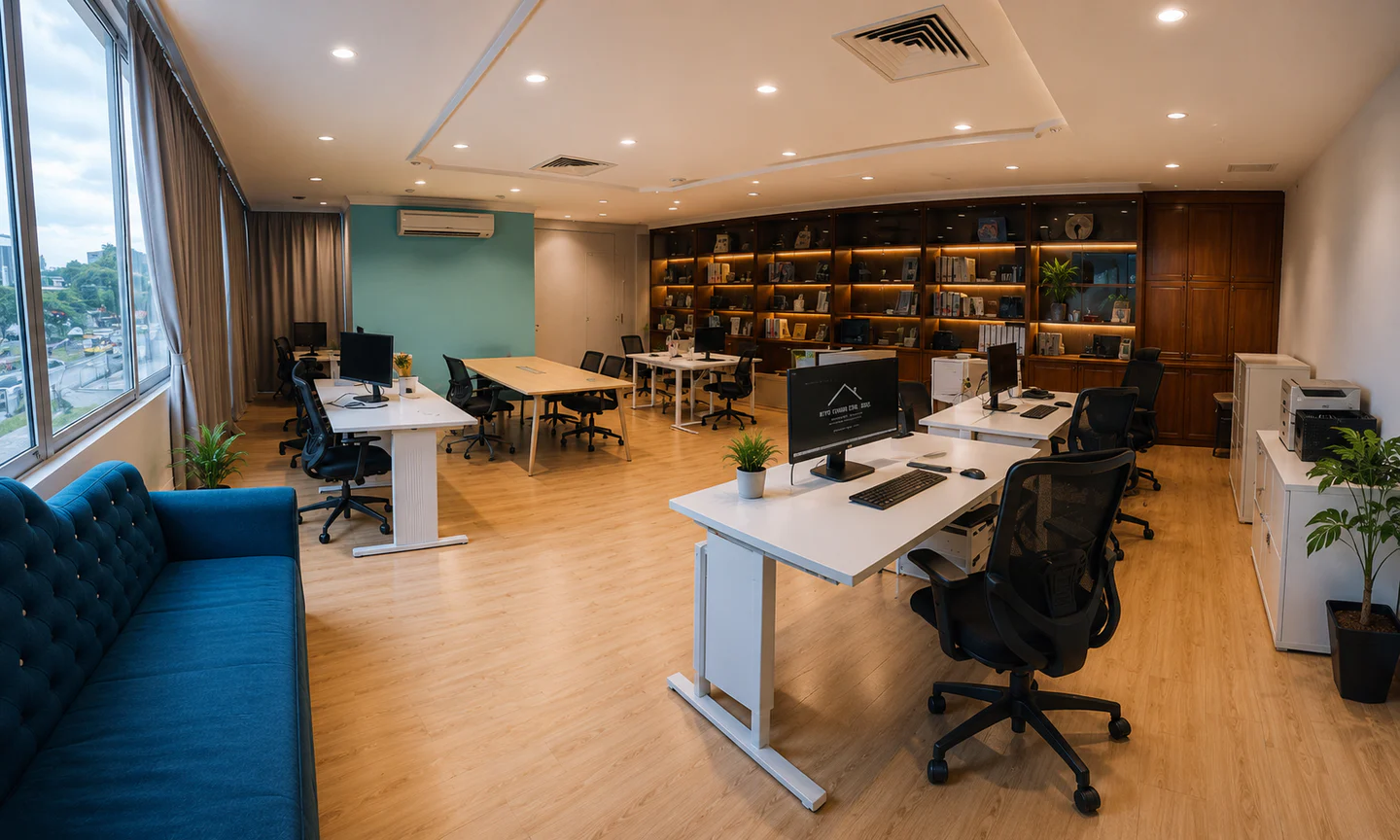 A KIYO office and client discussion space